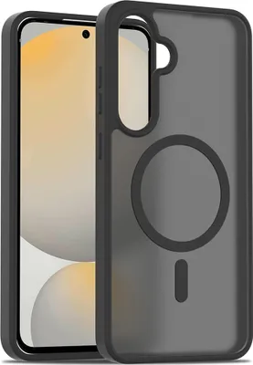 Produktbild von Magnetisch Hülle für Samsung Galaxy S24 FE, Kompatibel mit MagSafe, Transluzente Matt Rückseite Stoßfeste Handyhülle Schwarz