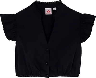 Produktbild von Darlee Dirndlbluse Trachtenbluse Trachtenmode, Farbe:Schwarz, Größe:38/M