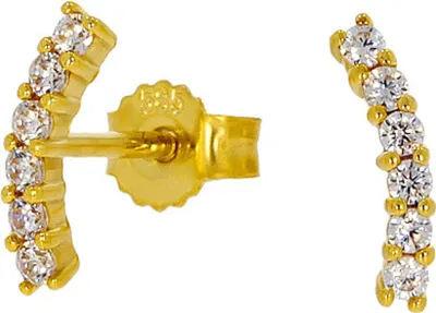 Produktbild von Damen Ohrstecker echt Gold 585 (14 kt) mit Zirkonia