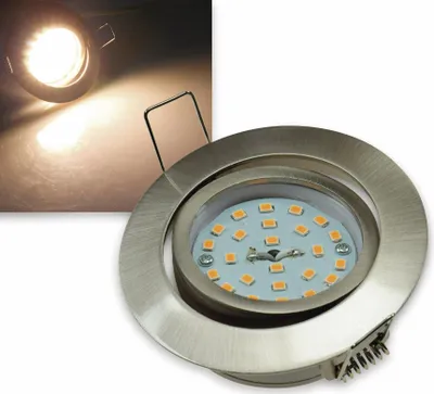 Immagine prodotto di ChiliTec Luce da incasso LED Flat-32dim bianco caldo 80x32mm, 5W, 420lm, acciaio inox spazzolato