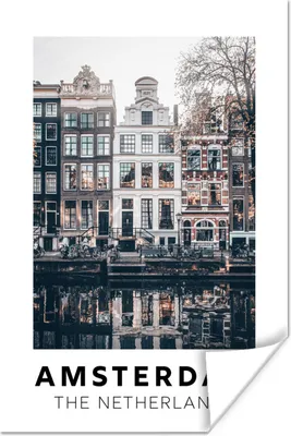 Produktbild von MuchoWow® Poster Amsterdam - Niederlande - Huizen 40x60 cm - Plakate für die Wand - Poster Babyzimmer