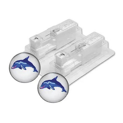 Produktbild von Erstohrstecker System 75 weiß Novelty Motivstecker Delphin Studex