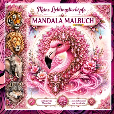Produktbild von Meine Lieblingstierköpfe Mandala Malbuch
