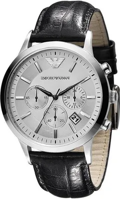 Produktbild von Emporio Armani Herren-Armbanduhr XL Chronograph Quarz Leder AR2432