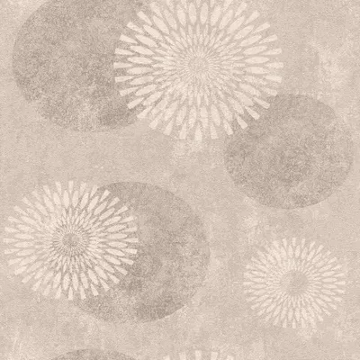 Produktbild von Rasch Vliestapete 651713 Kreise grau-beige 10,05 x 0,53 m