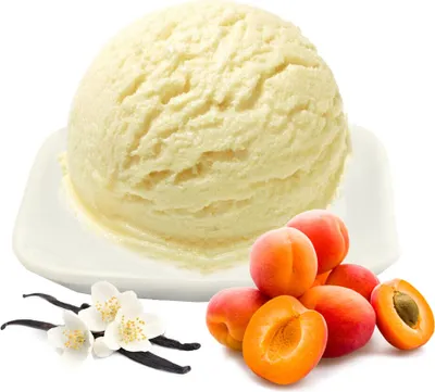 Immagine prodotto di Gelato alla vaniglia all'albicocca in polvere vegano senza zucchero e senza lattosio 333 g