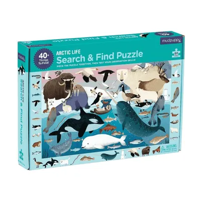 Obrázek produktu pro Mudpuppy Puzzle skládej a hledej Život v Arktidě 64 dílů