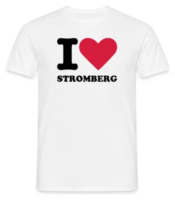 Produktbild von Spreadshirt Stromberg Fanartikel I Love Stromberg Männer T-Shirt, M, Weiß