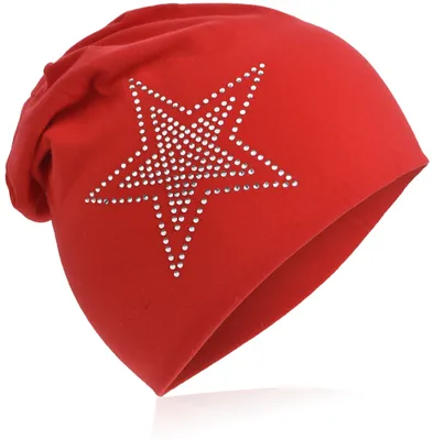 Produktbild von Kinder Beanie 2Stern Rot L