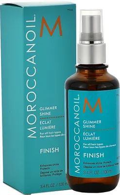 Produktbild von Moroccanoil Glimmer Shine, Haarspray, Unisex, Alle Haare, 100 ml, Glanzpressen, Glanz, AQUA/WATER/EAU, PARAFFINUM LIQUIDUM (MINERAL OIL), CETYL ALCOHOL, POLYQUATERNIUM-7, GLYCERYL...