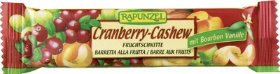 Produktbild von Rapunzel Fruchtschnitte Cranberry-Cashew 40g