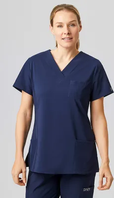 Produktbild von Damen Kasack, Sportsline, regular fit, V-Ausschnitt, halbarm
