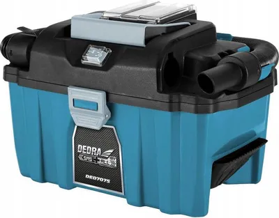 Obrázok produktu pre Akumulátorový Vysávač 18 V Ded7075 10 L Na Suché A Mokré Vysávanie S Filtrom Hepa A Funkciou Fúkania
