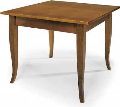 Immagine prodotto di Milani Home - tavolo da pranzo fisso quadrato 80 x 80 cm, noce, legno massello
