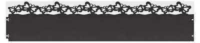 Produktbild von Rasenkanten 30 Stück Schwarz 103 x 0,05 x 22 cm Stahl