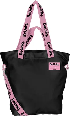 Zdjęcie produktu dla Torba na ramię - Shopper bag - Vintage - Paso Beuniq - Kolor: czarno-różowy