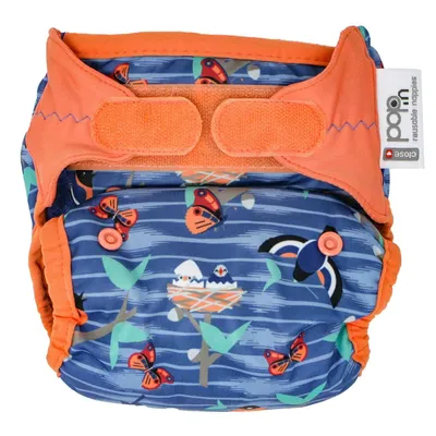 Produktbild von Pop-In All-In-One AIO Bambus Stoffwindel V2 Close Pop In von 3 - 16 kg Klett Vögel