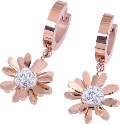 Produktbild von BR-20679 Ohrringe in Roségold mit Kristall KP20679