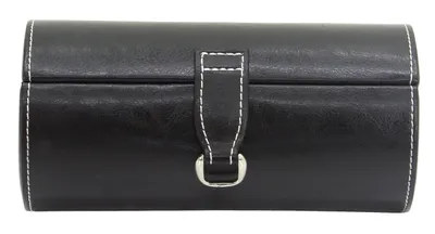 Produktbild von Friedrich Lederwaren Brillenrolle, Bond, Feinsynthetik, für 3Brillen, schwarz 20112-2