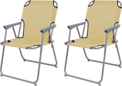 Produktbild von 2'er Set Campingstuhl Stoff Oxfort Metall verschiedene Farben