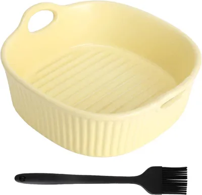 Obrázok produktu pre Keramická pekáč, glazovaná, 18,5 x 16,5 x 5,5 cm, objem 650 ml, vhodná do rúry a mikrovlnnej rúry