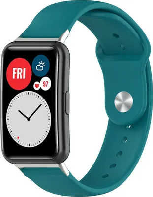 Produktbild von Strap-it Huawei Watch Fit Sportarmband (grün-blau)