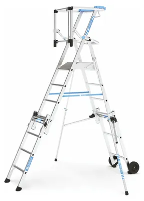 Produktbild von Zarges Teleskop Plattformleiter ZAP MASTERFLEX S 4-7 Sprossen