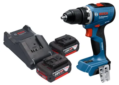 Obrázok produktu pre Bosch GSR 18V-65 Profesionálny akumulátorový vŕtací skrutkovač 18 V 63 Nm + 2x akumulátor 5,0 Ah + nabíjačka