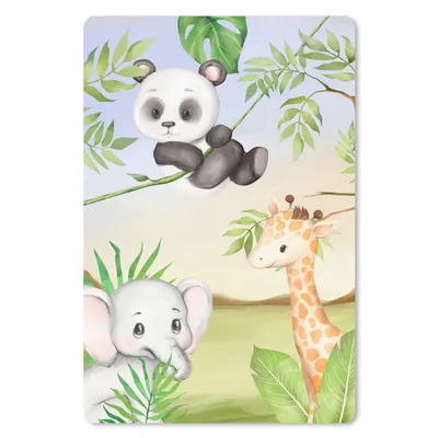 Produktbild von MuchoWow® Mauspad Mousepad Tiere - Kinder - Dschungel 40x60 cm - Mousepads - Maus Mat - Pad - Mausunterlage - Schreibtisch Accesoire