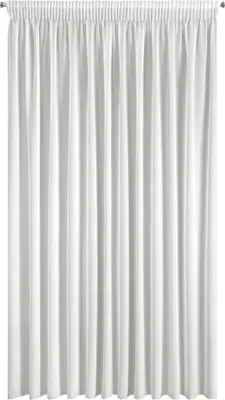Produktbild von Eurofirany 409000, Durchscheinend, Weiß, Einfarbig, Polyester, Aufhängungshaken, 75 g/m²