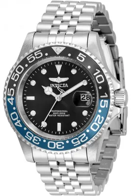 Produktbild von Invicta Pro Diver 34104 Herrenuhr - Quarzwerk - Edelstahl mit schwarzem Zifferblatt - 40 mm