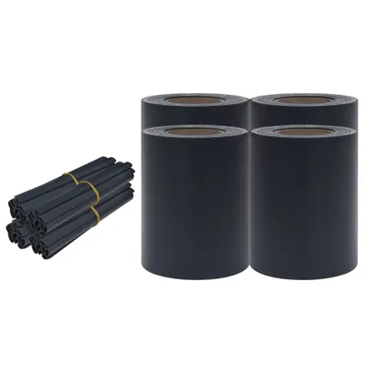 Immagine prodotto di vidaXL Schermo privacy da giardino 4 pz. PVC 35x0,19 m grigio scuro opaco