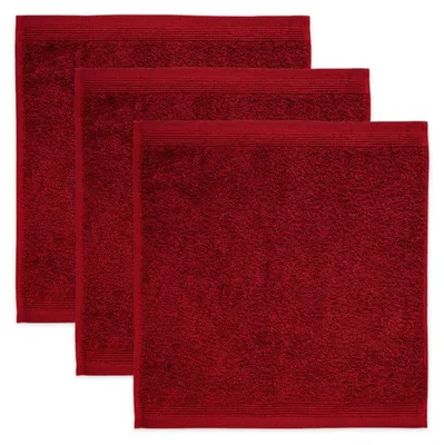 Produktbild von möve Superwuschel Seiftuch 30 x 30 cm aus 100% Baumwolle, ruby 3er Set