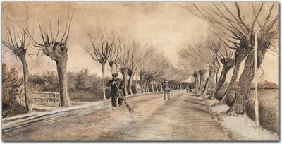 Produktbild von Coloray Bild aus Leinwand 120x60 Leinwand Dekoration - Straße in Etten Van Gogh