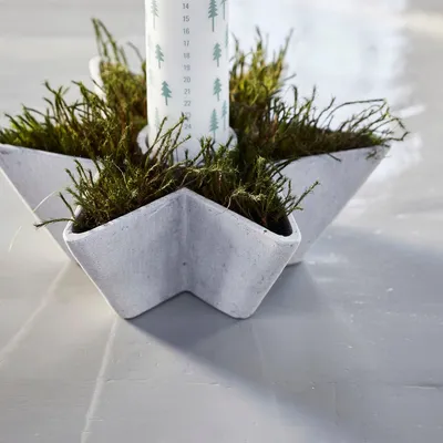 Produktbild von House Doctor Kerzenständer MOLD Stern grau | 27x30x10cm