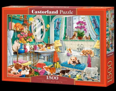 Obrázok produktu pre Puzzle 1500 dielov Crazy pet bath 152094  Castorland