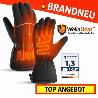 Produktbild von WellaHeat™ Beheizte Handschuhe Winter beheizbar Touchscreen warm & wasserfest