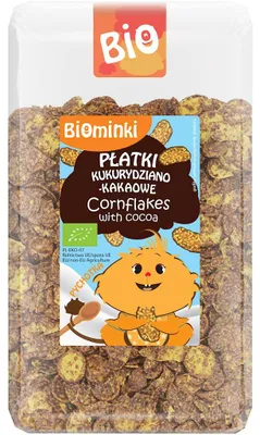 PŁATKI KUKURYDZIANO-KAKAOWE BIO 300 g - BIOMINKI