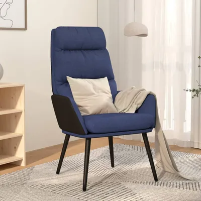 Image de Maison Exclusive - Fauteuil relax bleu tissu