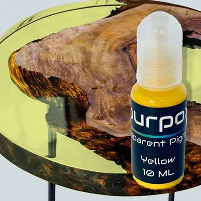Productafbeelding van PourPoxy: Transparante, lichtgele epoxyverf