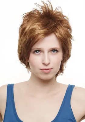 Produktbild von WIG ME UP Perücke kurz wild toupiert Braun/Rotbraun Mix SA024-30H16