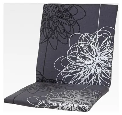 Produktbild von Sitzpolster Niederlehner Korsika grau-silber gemustert 103x49x4 cm