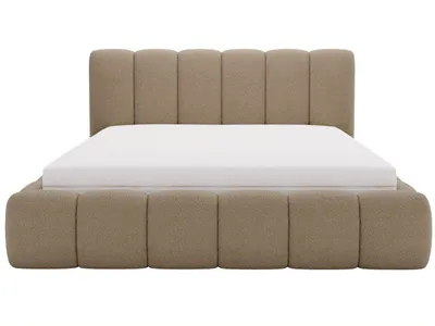 Produktbild von GrainGold Polsterbett Cloud 200x200 cm - Bett 200x200, Polsterbett mit Bettkasten & Lattenrost - Bouclé-Stoff - Bett Braun (Anthology 4)