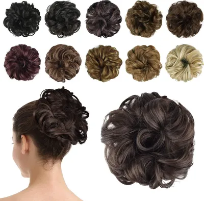 Produktbild von Haarteil Hochsteckfrisur Haargummi Haarverlängerung für Frauen