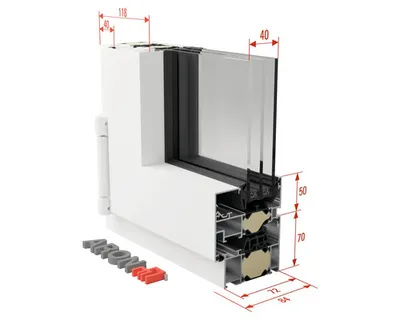 Produktbild von ARON Ternum Aluminiumfenster RAL 7016 anthrazitgrau 2 Flügelig (Dreh-Kipp/Dreh) mit beweglichem Pfosten (Stulp) 1600x900