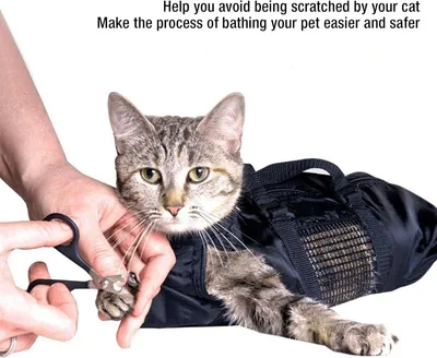 Produktbild von Katzenpflegebeutel Oxford Atmungsaktiv für Baden Krallenschneiden