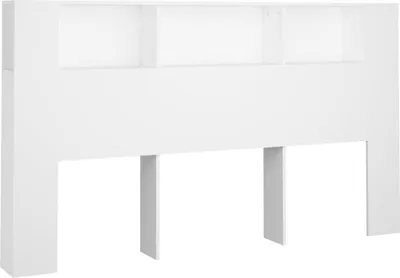Obrázok produktu pre vidaXL Čelo postele s policami biele 180x18,5x104,5 cm