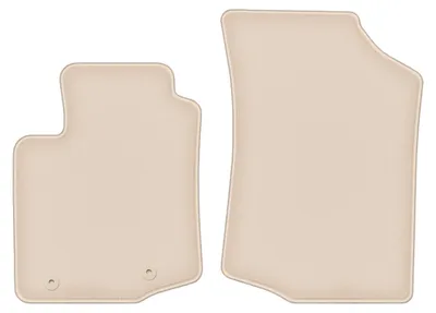 Produktbild von DURBAN Beige Velours-Fußmatten vorne für Toyota Aygo II Schrägheck (2014-)
