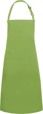 Produktbild von Karlowsky Latzschürze BASIC mit Schnalle und Tasche 75 x 90 cm unisex Polyester/Baumwollmix Limette