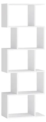 Produktbild von Weißes Bücherregal aus Holz – Lagerregal – 24 x 40 x 159 cm